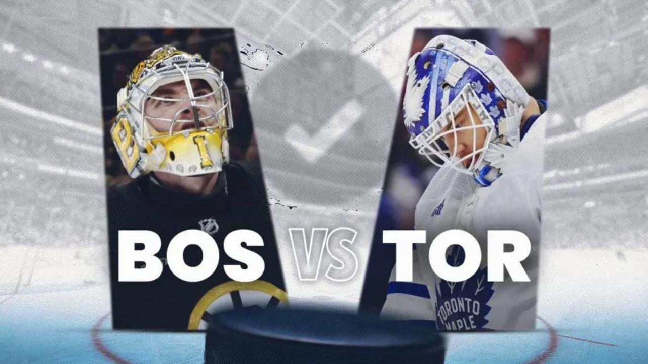 Bruins vs maple leafs